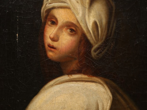 MANNER OF GUIDO RENI (1575-1642), PORTRAIT OF BEATRICE CENCI, oil on canvas,...