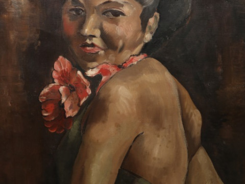 COLUM ROBERT GORE-BOOTH (1913-1959), TAHITIAN BEAUTY, signed and dated...