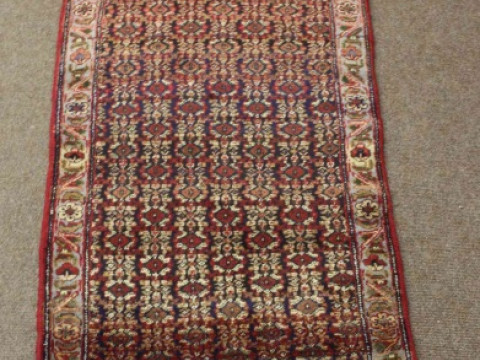 A SENNEH RUNNER. 265cm by 72cm