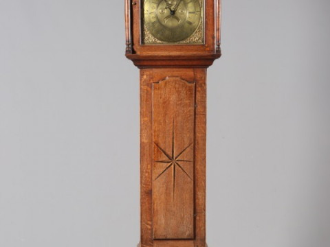 LAWSON, KEIGHLEY, AN 18TH CENTURY OAK 30 HOUR LONGCASE CLOCK, the 12-inch...