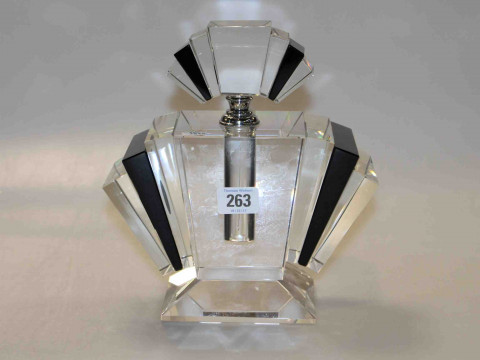 Art Deco style large scent bottle, 23.5cm