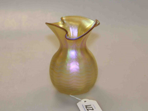 Okra vase by Golding, 12cm