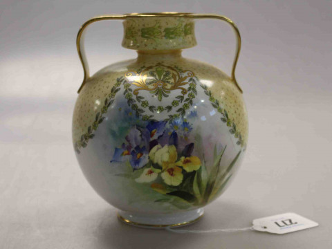Doulton Burslem two-handled vase, early 20th Century, 15cm