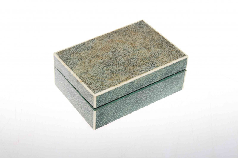 Asprey shagreen cigarette box, circa 1920/30