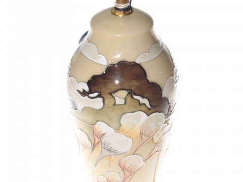 Moorcroft table lamp, boxed with shade, as new