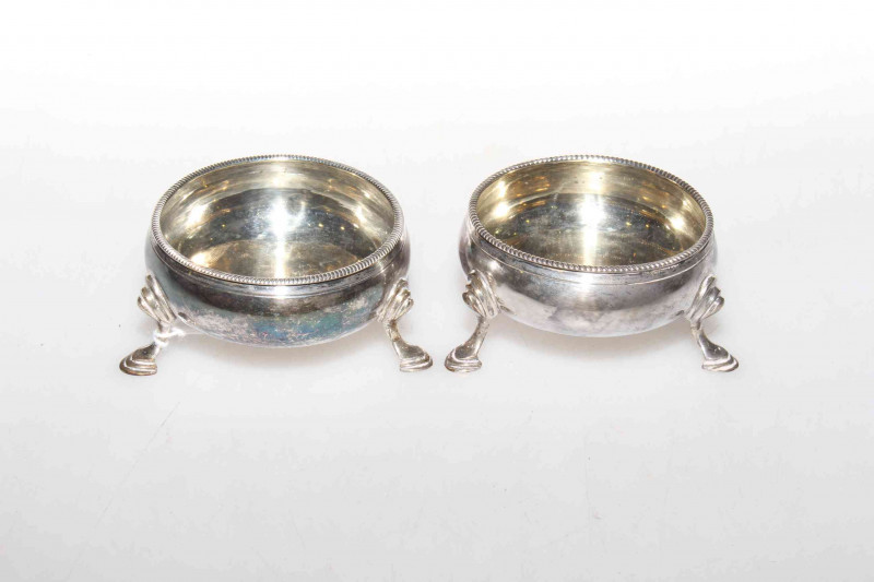 Pair of George III silver salts, London 1774