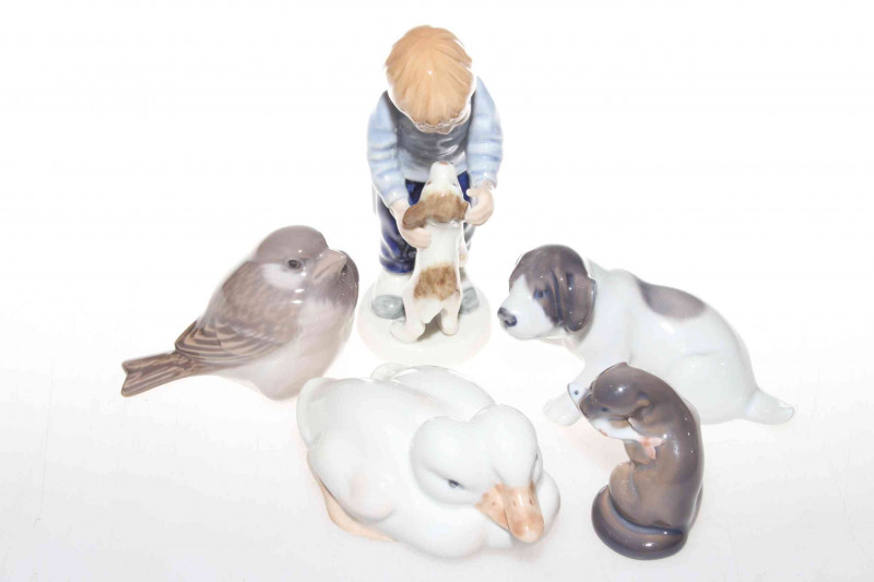 Five Copenhagen figures/models