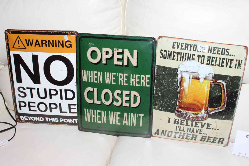 Three signs