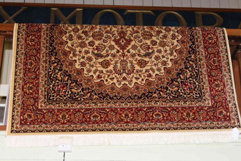 Keshan carpet with a beige ground 2.30 by 1.60