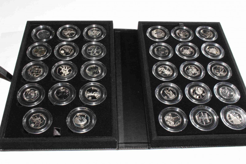 Royal Mint London 2012 silver 50p sports collection
