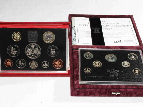 Two Royal Mint proof coin collections, 1996 and 1997
