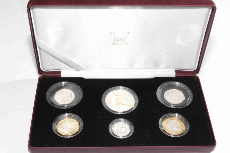 Royal Mint 2006 Piedfort Collection six-coin set