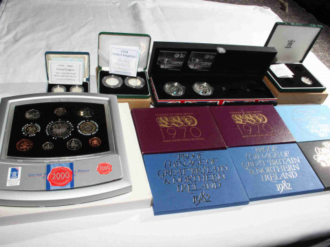 Collection of coinage, some proof silver, etc