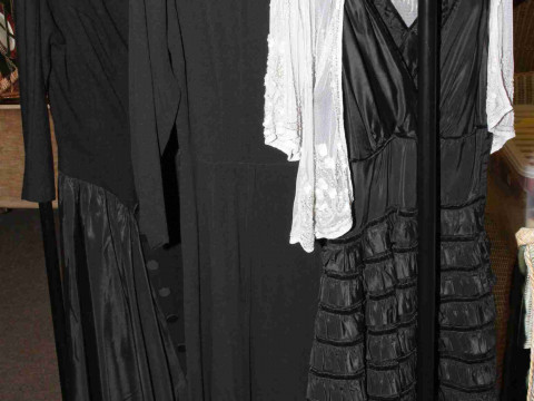 Three black evening dresses