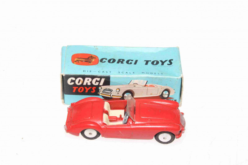 Corgi MGA Sport Car 302, red with box
