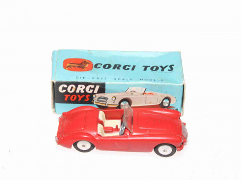 Corgi MGA Sport Car 302, red with box