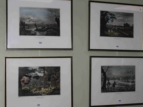 After R. Howell, set of four coloured shooting prints