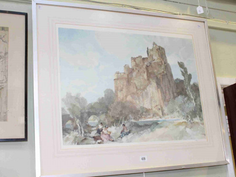 After Sir William Russell Flint, Picnic at La Roche, limited edition print,...