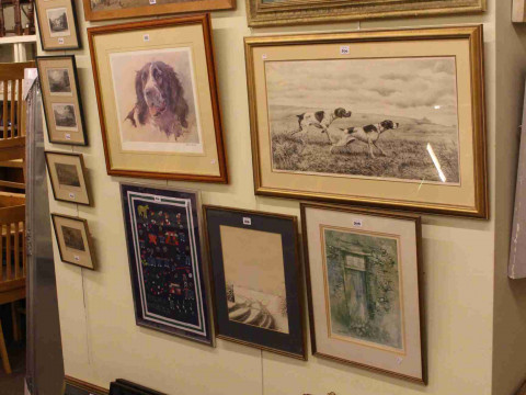 Nineteen various furnishing prints, engravings, etc
