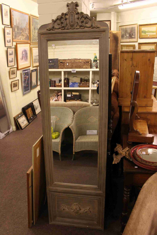 Easel cheval mirror in painted frame