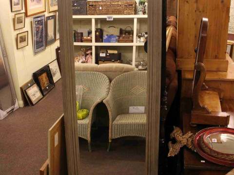 Easel cheval mirror in painted frame