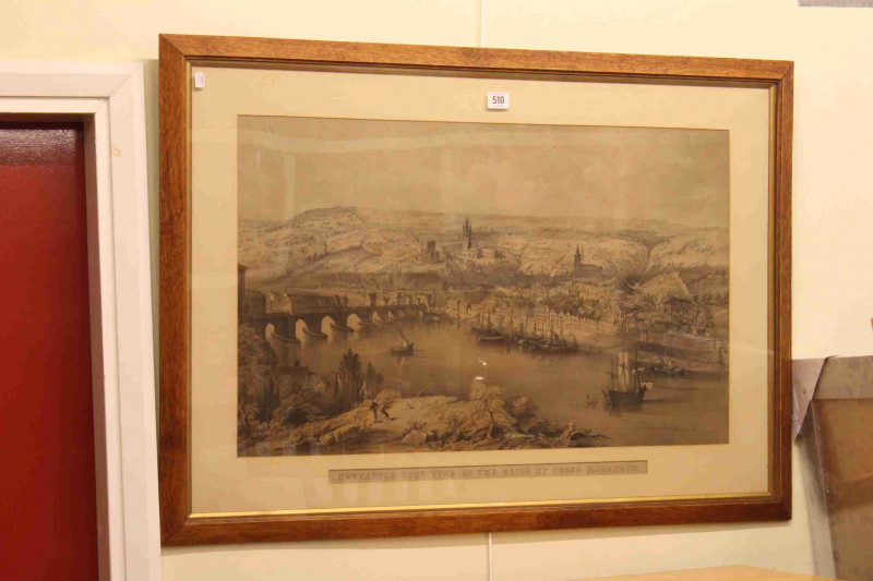Framed print Newcastle Upon Tyne in the Reign of Queen Elizabeth