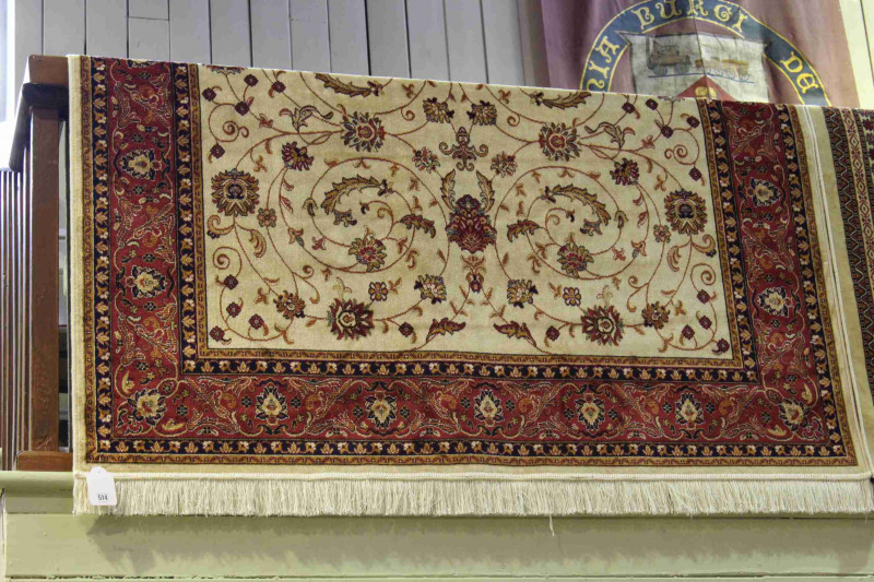 Keshan carpet with beige ground 2.30 by 1.60
