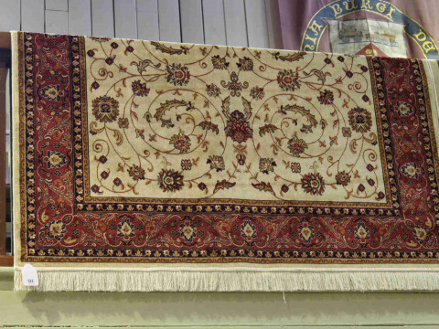 Keshan carpet with beige ground 2.30 by 1.60