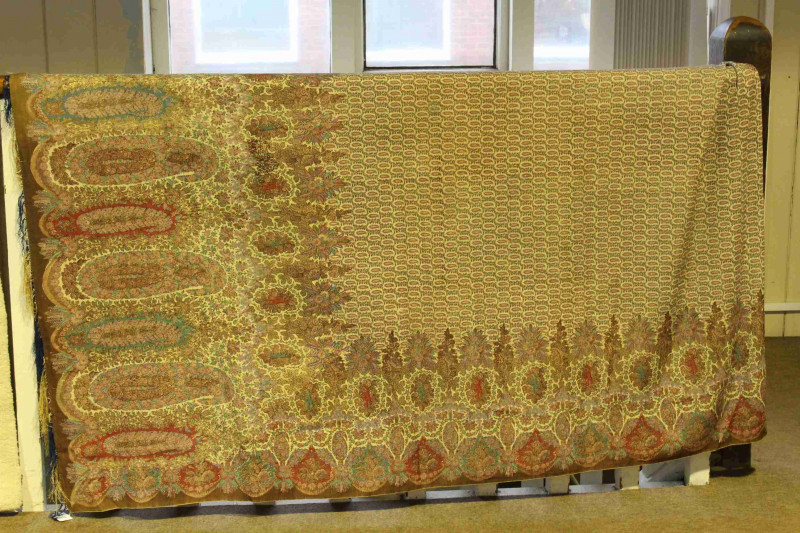 19th Century shawl 3.38 by 1.68