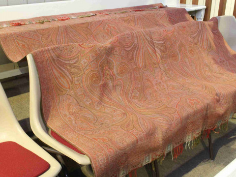 19th Century Paisley pattern shawl 1.72 by 1.68