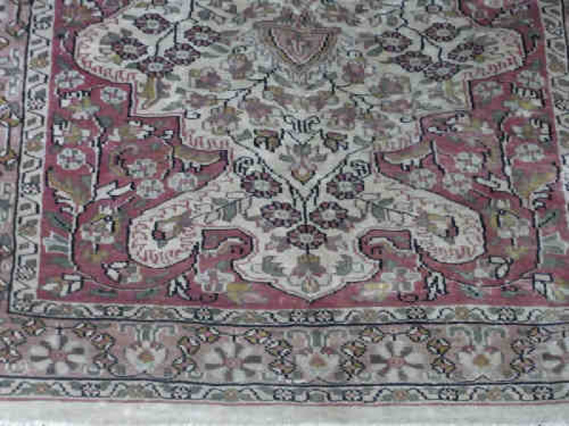 Pink Ground Kashmir Rug, 1.56m x 0.93m