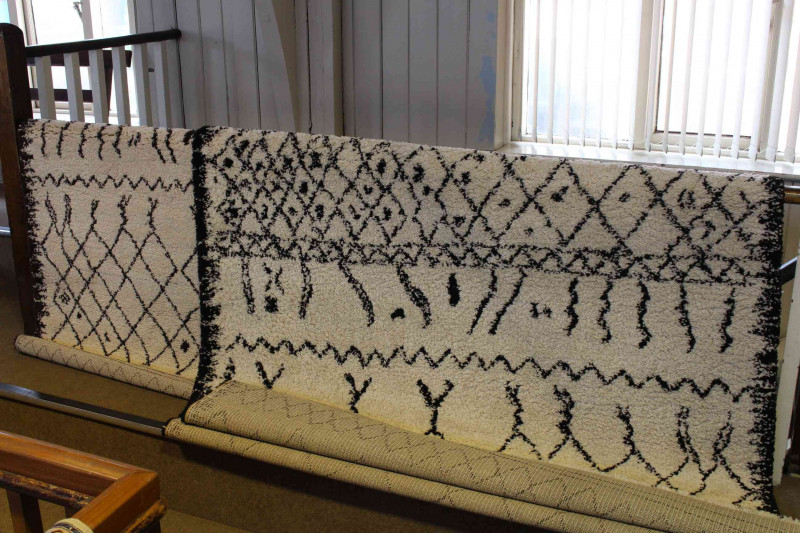 Two contemporary Belgian rugs