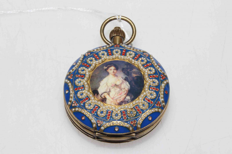 Ornate hunter watch