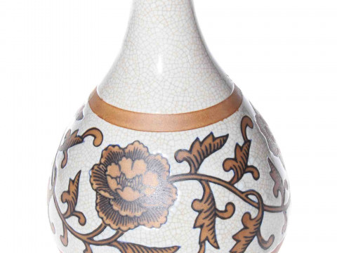 Chinese crackle glaze vase, 25cm