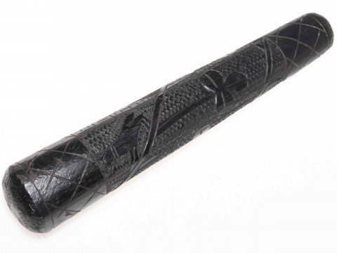 Irish carved bog oak cosh