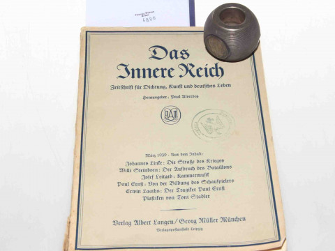 1939 Hitler match striker and 1939 volume of Das Inner Reich