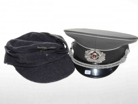 German Air Force cap and DRP hat