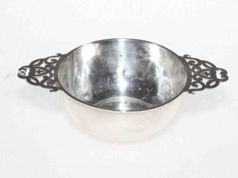 Chester silver porringer