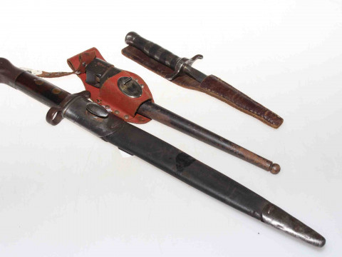 Two bayonets and hunting knife (3)