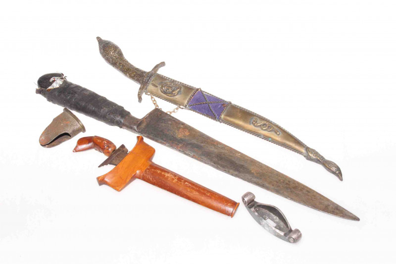 Three edged weapons etc.