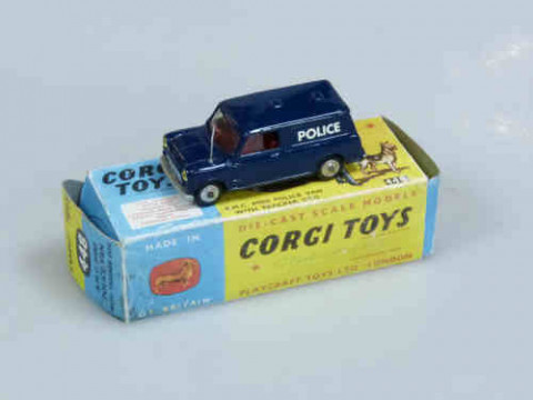 Corgi BMC Mini Police Van with Tracker Dog No. 448, Boxed