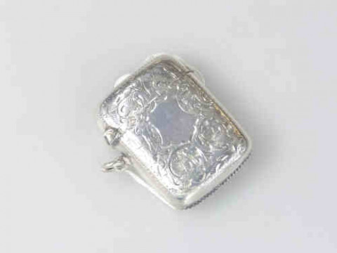 Silver Vesta Case Birmingham 1901