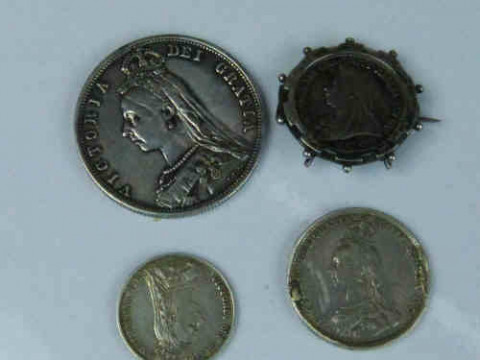 Four Victorian Coins