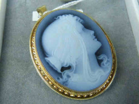 9ct Gold Mounted Cameo