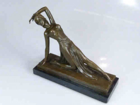 Bronze Figure of an Exotic Dancer