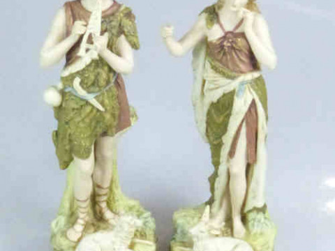 Pair of Royal Dux Figures