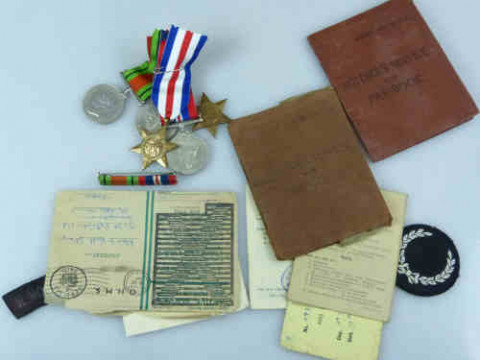 WWII Medals, Man and Wife