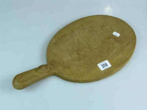 Robert Mouseman Thompson Oak Cheese Board