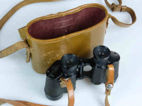 WWII G Rodenstock 6x30 Dienstglas Binoculars with Swastika