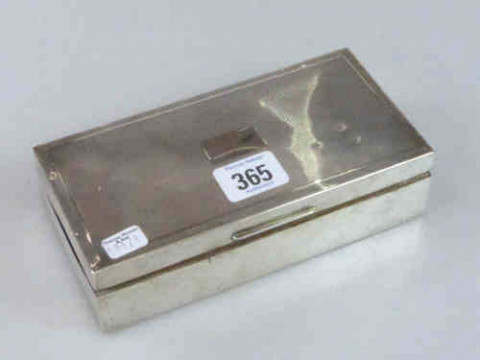 Engine Turned Silver Cigarette Box